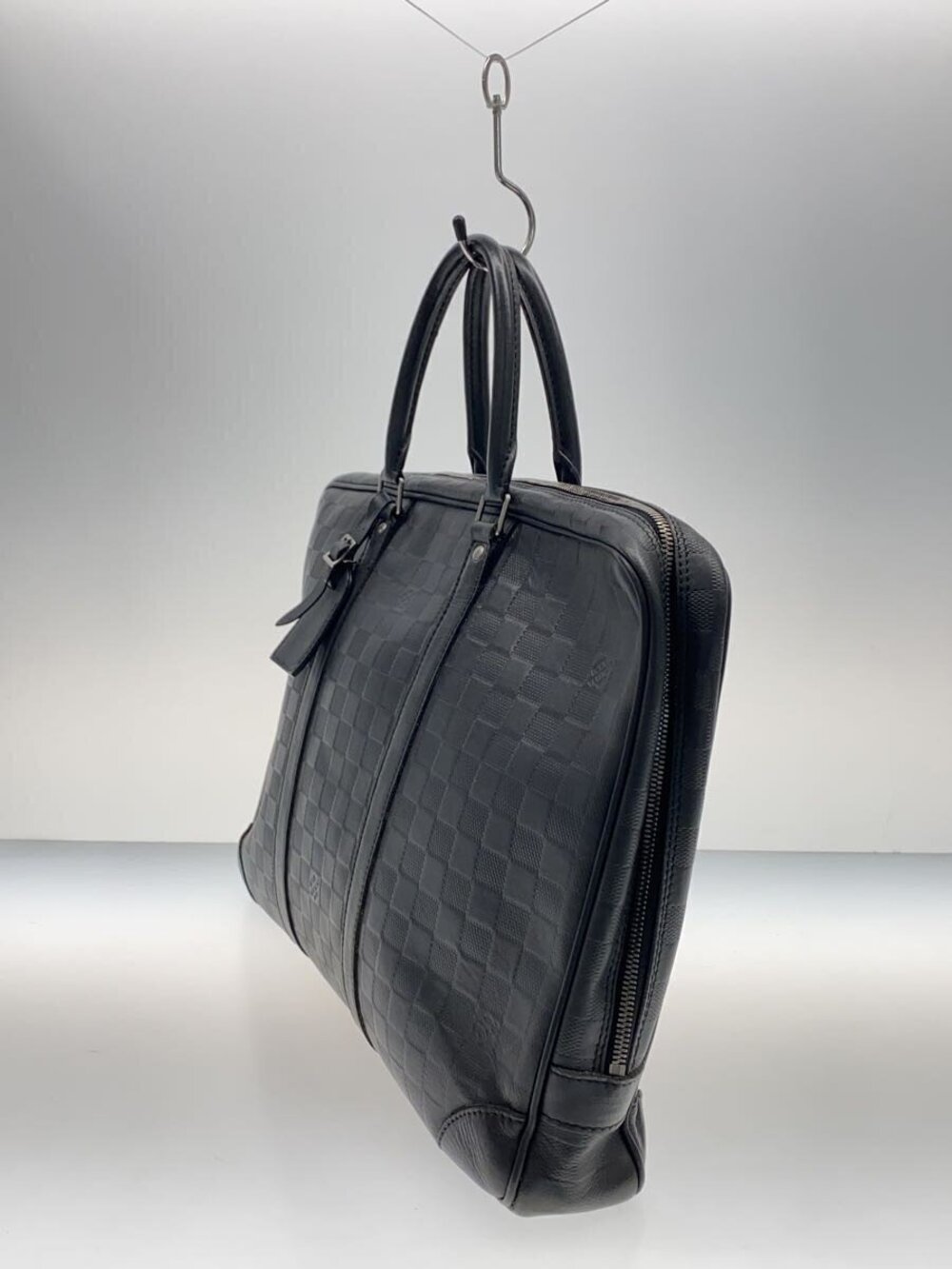 Louis Vuitton Porte Infini Damier Black Leather Voyage Documents Black